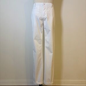 24K by Solid Gold Madrid Slim Fit White Chinos Pants 36x32 NWT